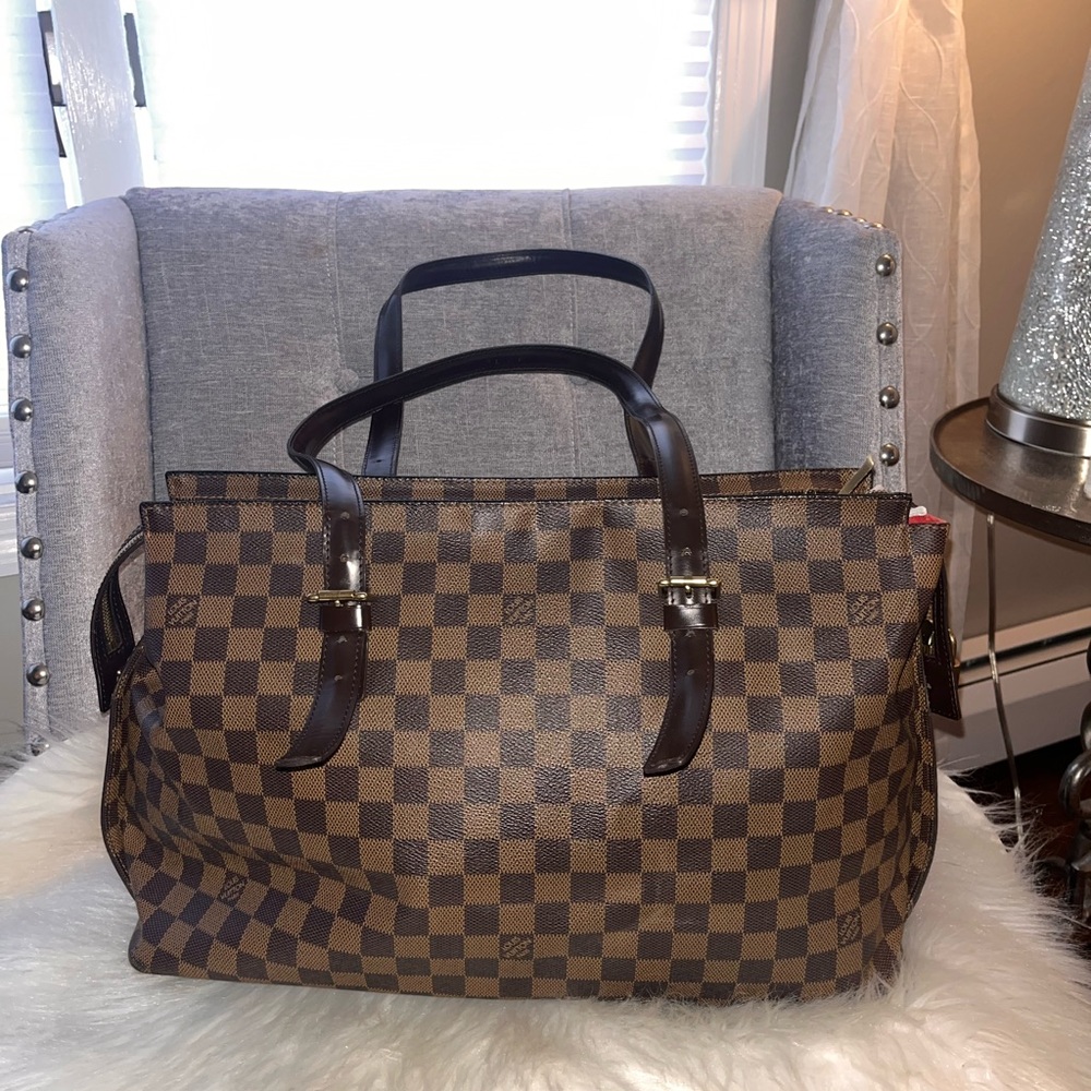 AUTHENTIC LOUIS VUITTON EBENE CHELSEA TOTE VINTAGE CLASSIC